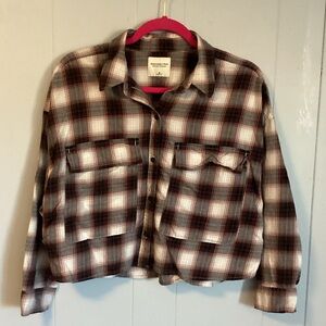 Women’s Abercrombie & Fitch ‘Soft A&F Collection’ Size Med Flannel-button up